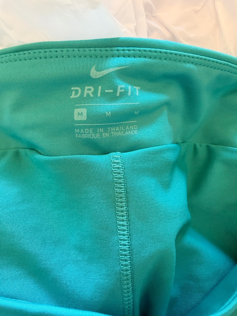 NWT Nike Flex Dri-FIT Golf Skort Teal Pleated Built-In Shorts Zip Pocket Size M - Picture 8 of 8
